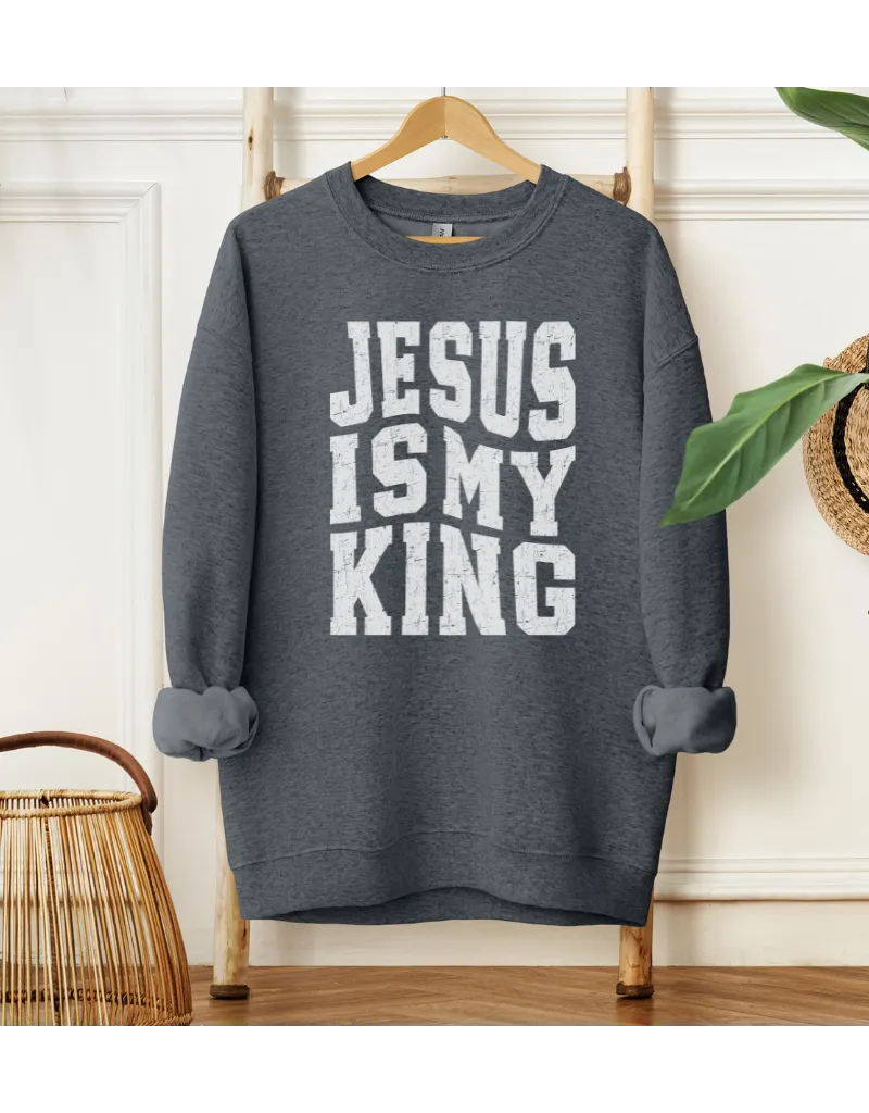 Jesus Is My King Christian Sweatshirt product image (8)