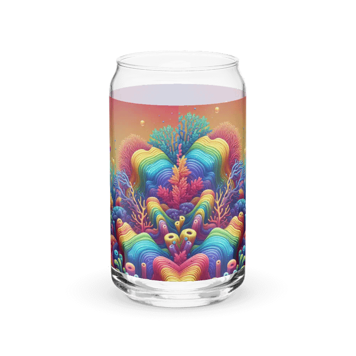 Beautiful & Vivid Rainbow Coral Ocean Themed Glass product image (1)