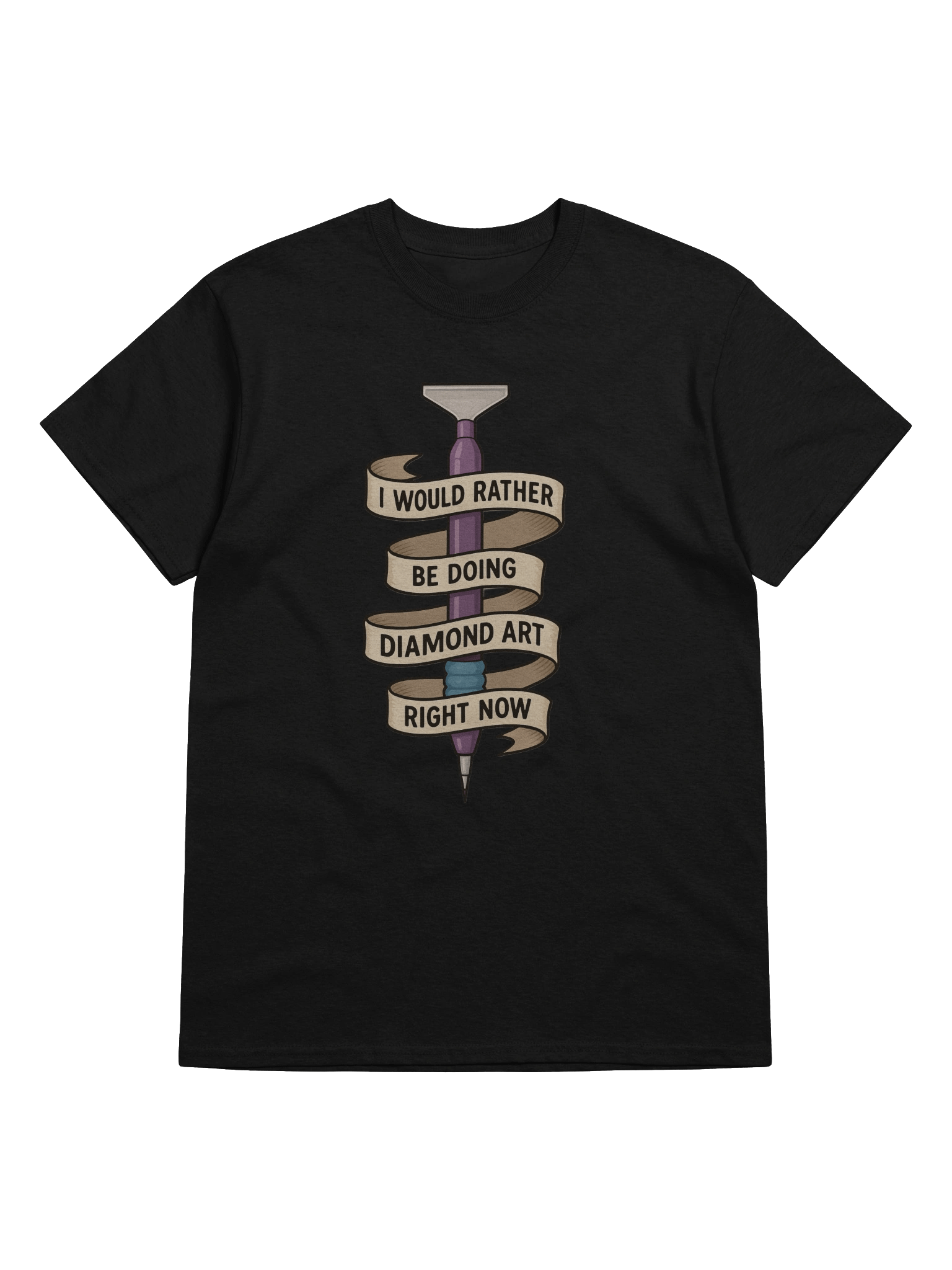 I would rather be doing diamond art It-shirt product image (5)