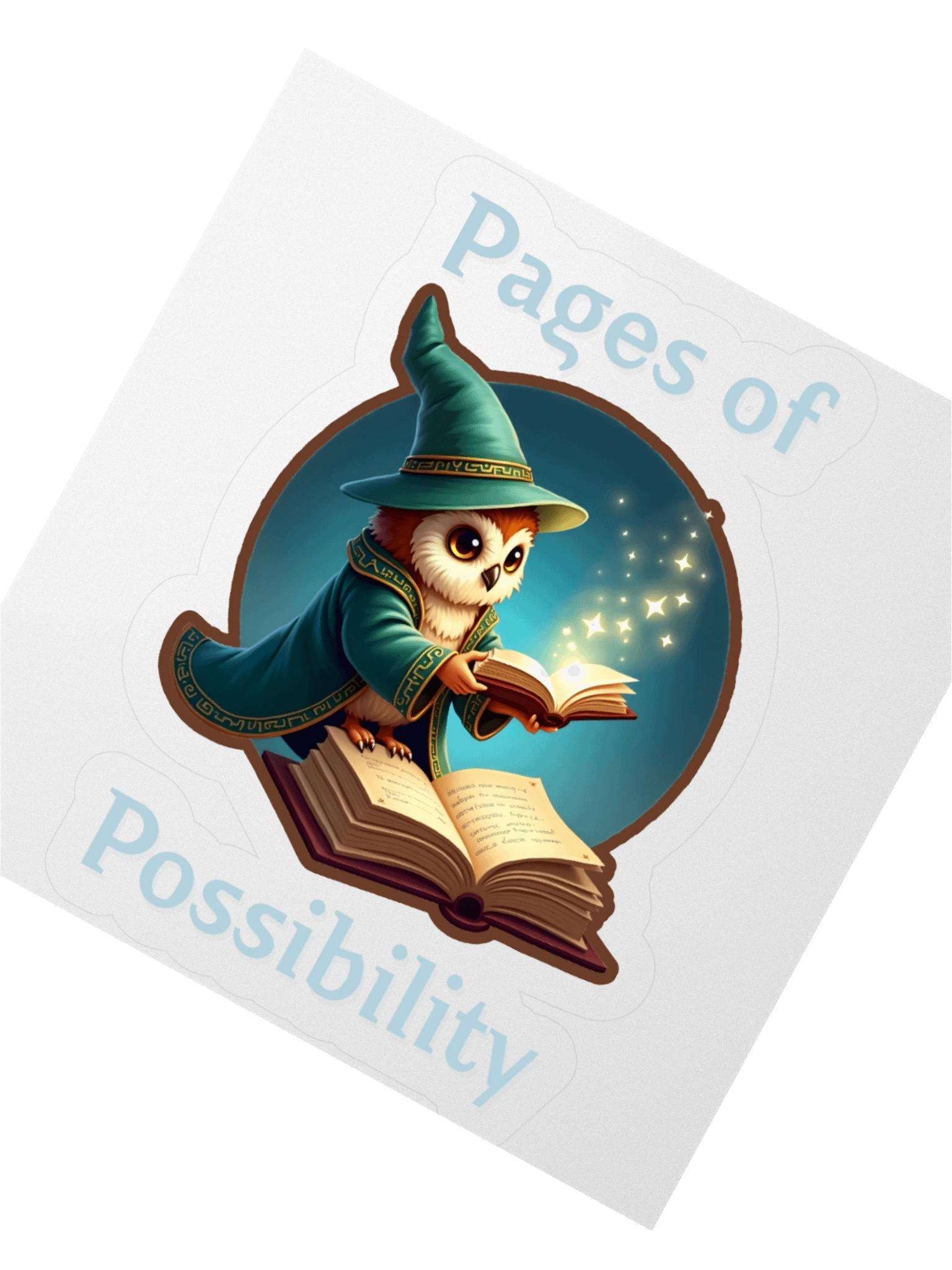 Pages of Possibility – Wizard Owl Sticker product image (2)