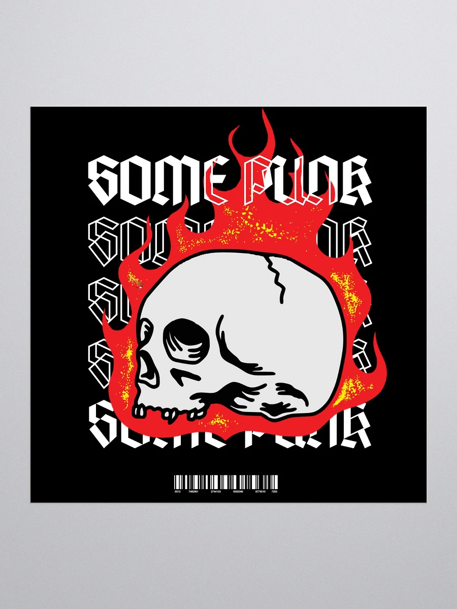 Flaming Skull Sticker product image (1)