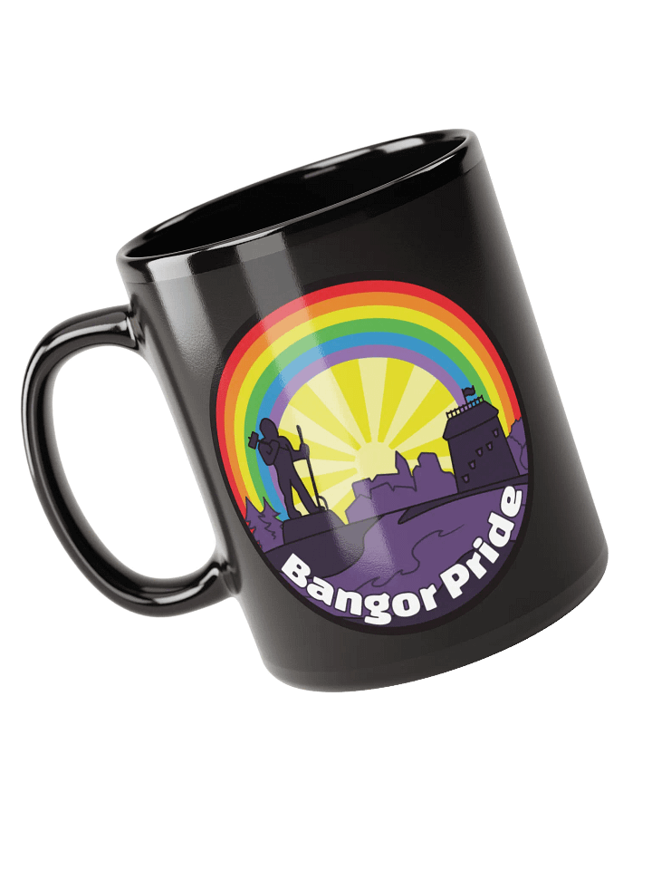 Bangor Pride Glossy Black Ceramic Mug product image (1)