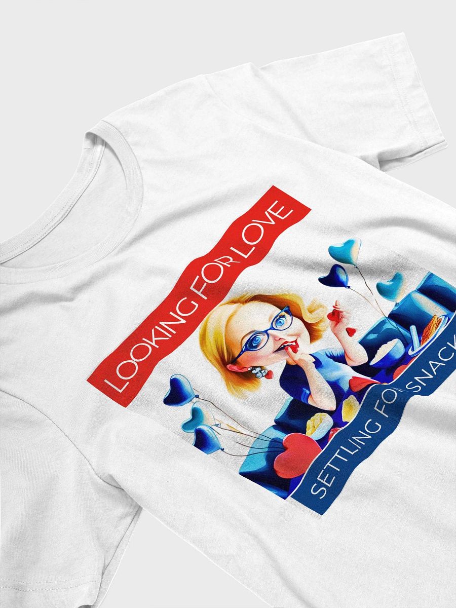 Looking for love Settling for Snacks Unisex Heavy Cotton Tee product image (3)