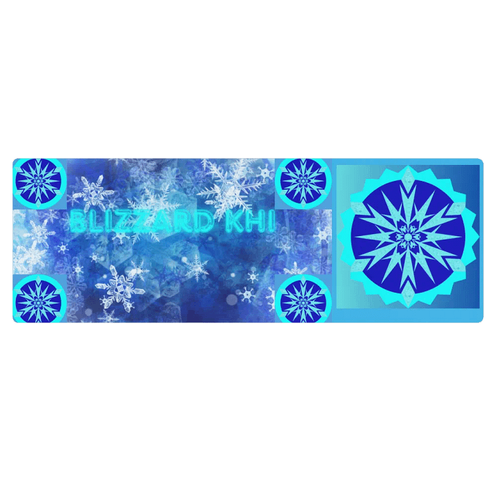snowflake yoga mat product image (1)