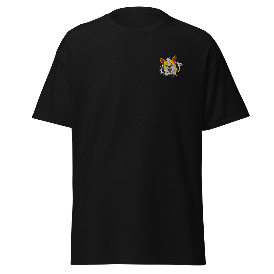 Embroidered Corgi coming out of T-Shirt product image (7)