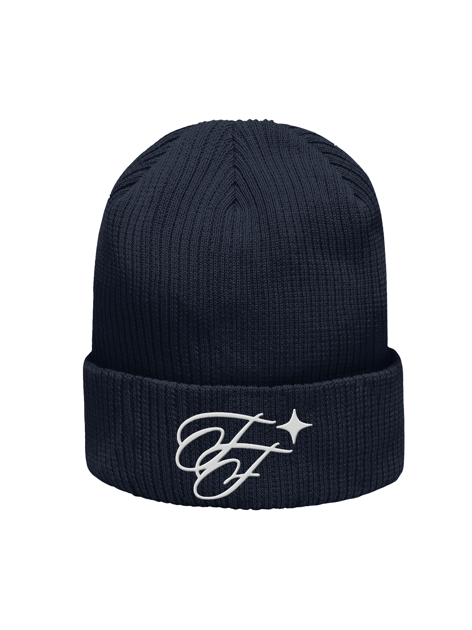 F&F Organic Ribbed Beanie (WHT) product image (1)