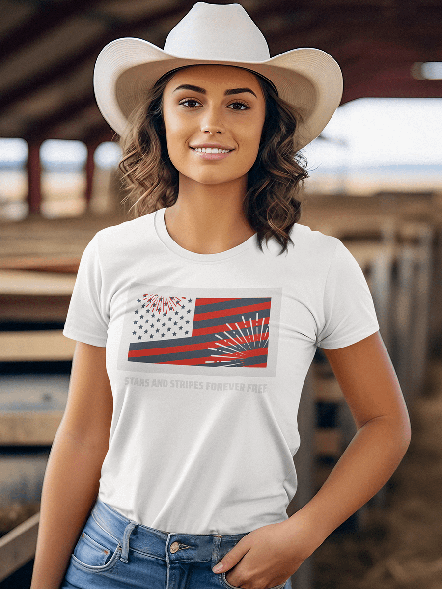 Patriotic Stars & Stripes Fireworks T-Shirt product image (78)