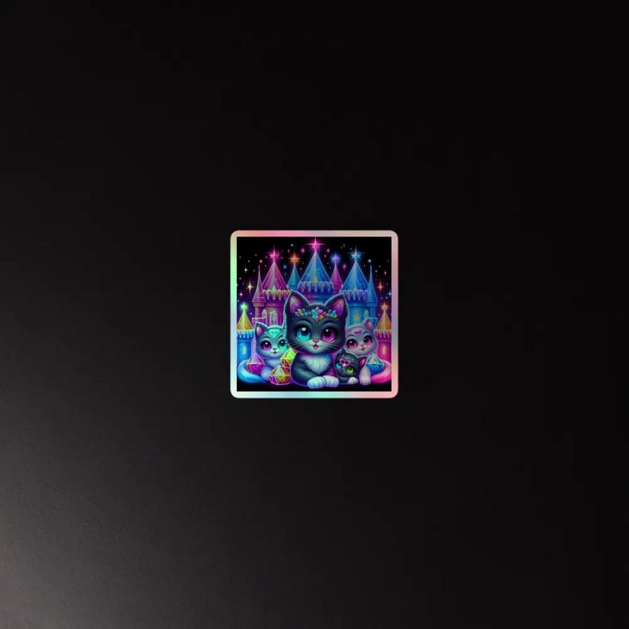 Magical Cat Castle Holographic Sticker Set product image (2)