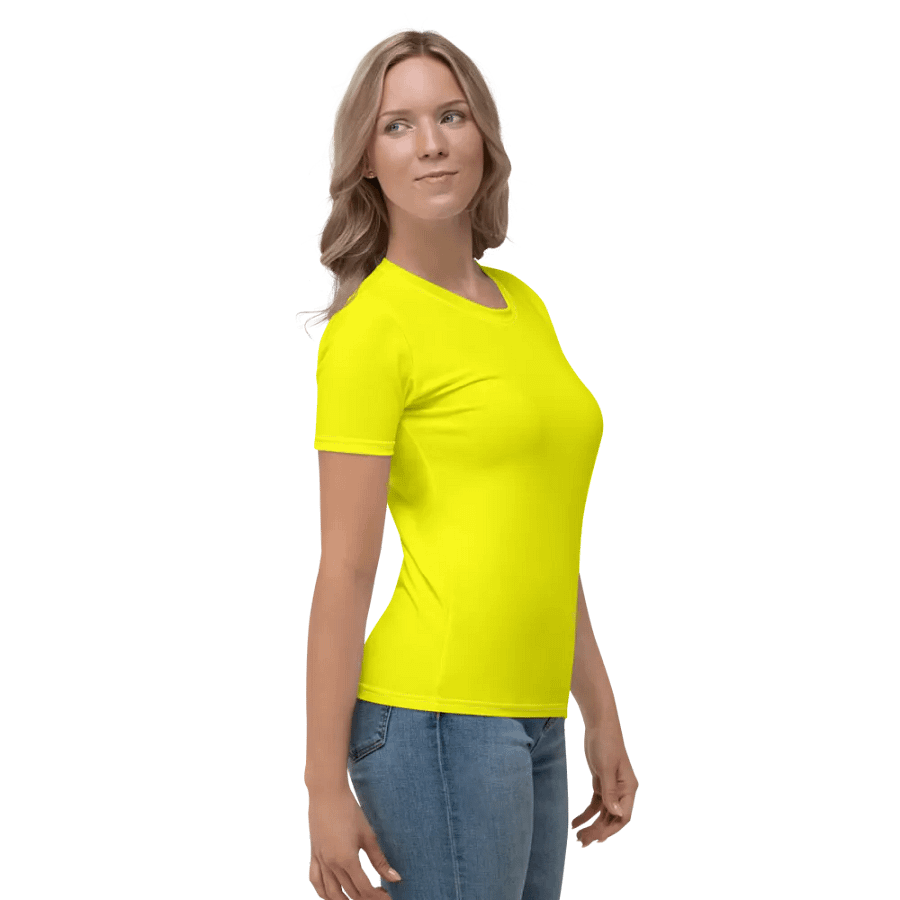 Plain Color Yellow T-Shirt product image (4)