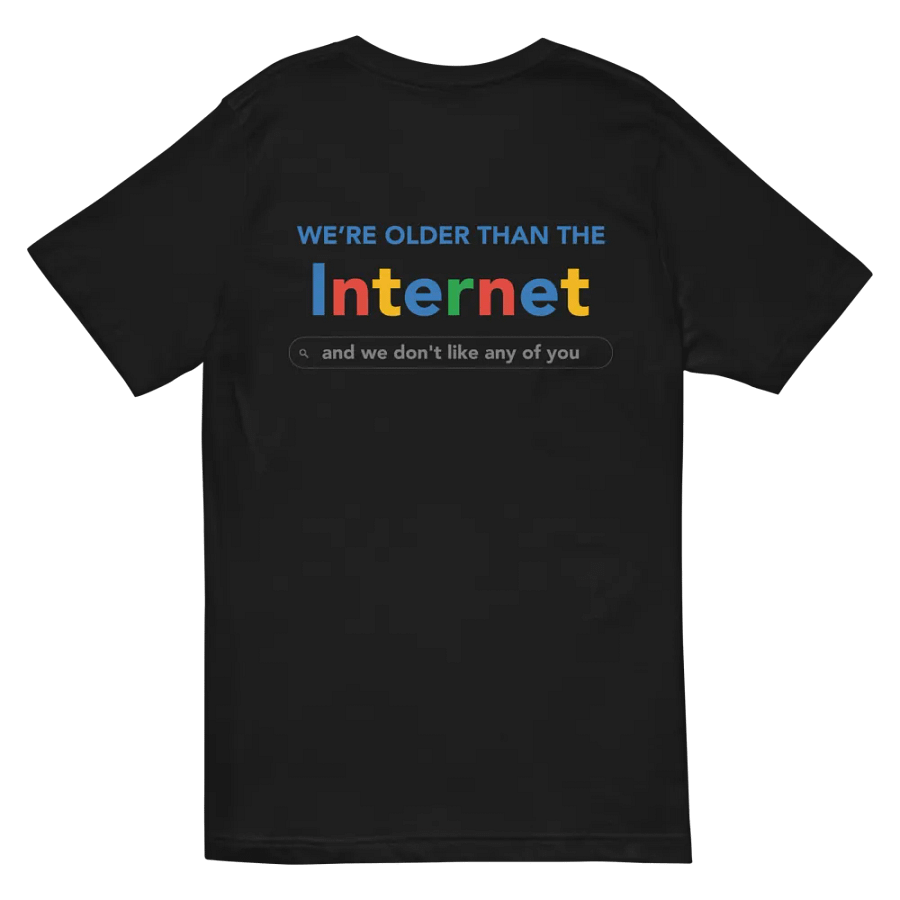 Internet Black V-Neck T-Shirt product image (1)