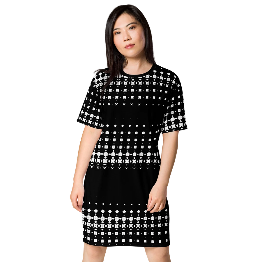 Abstract Not Quite The Little Black Dress T Shirt Dress product image (1)