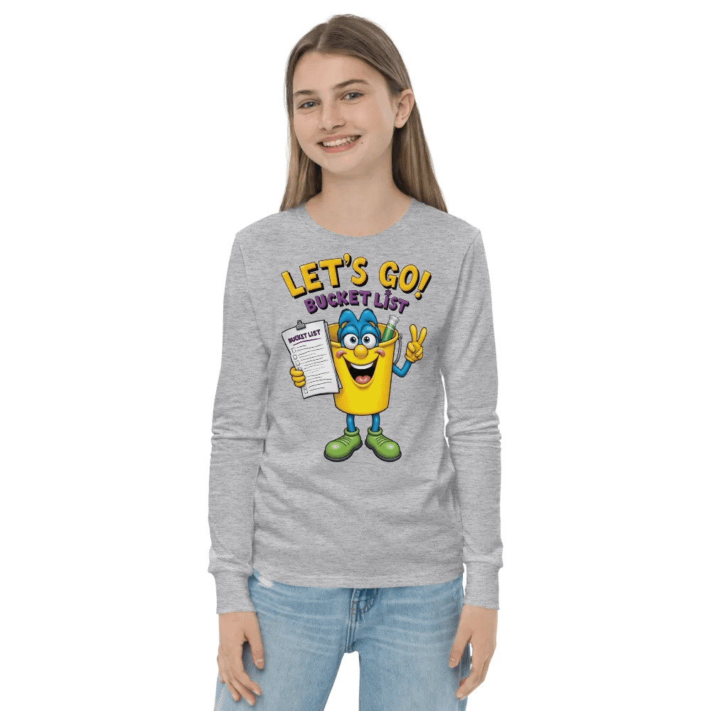 Bucket List Adventure Youth Long Sleeve Tee product image (21)