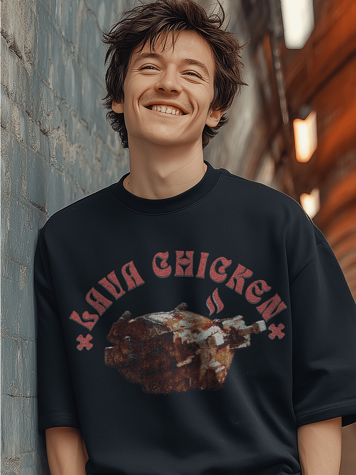 Steve Lava Chicken Shirt Funny Minecraft Tee product image (2)