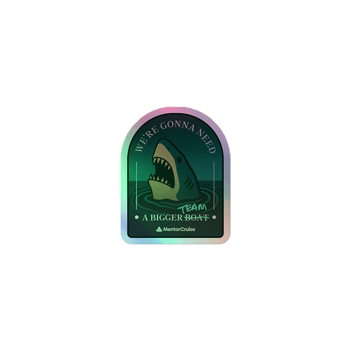"Jaws" Shiny Sticker product image (1)