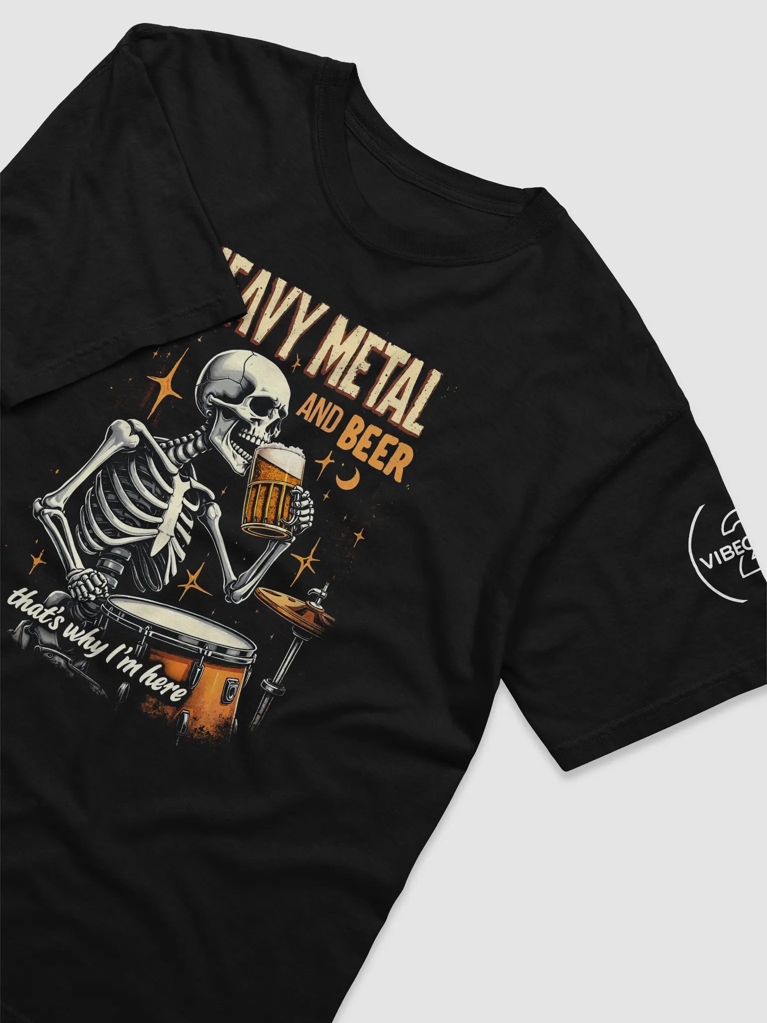 HEAVY METAL AND BEER - THAT'S WHY I'M HERE T-Shirt [UNISEX] product image (7)