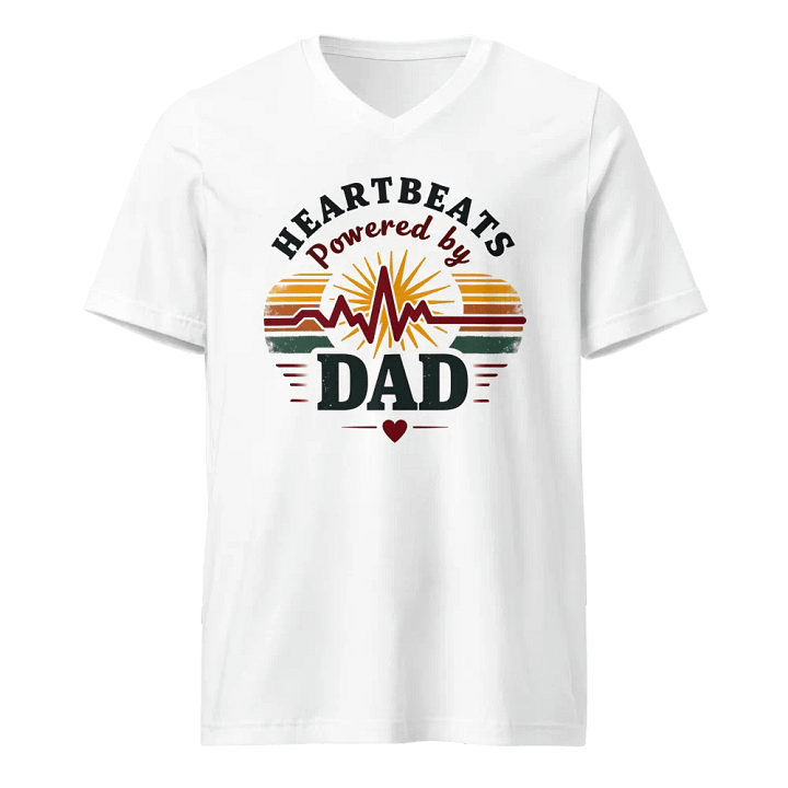 Dad's Heartbeat Sunset T-Shirt product image (1)