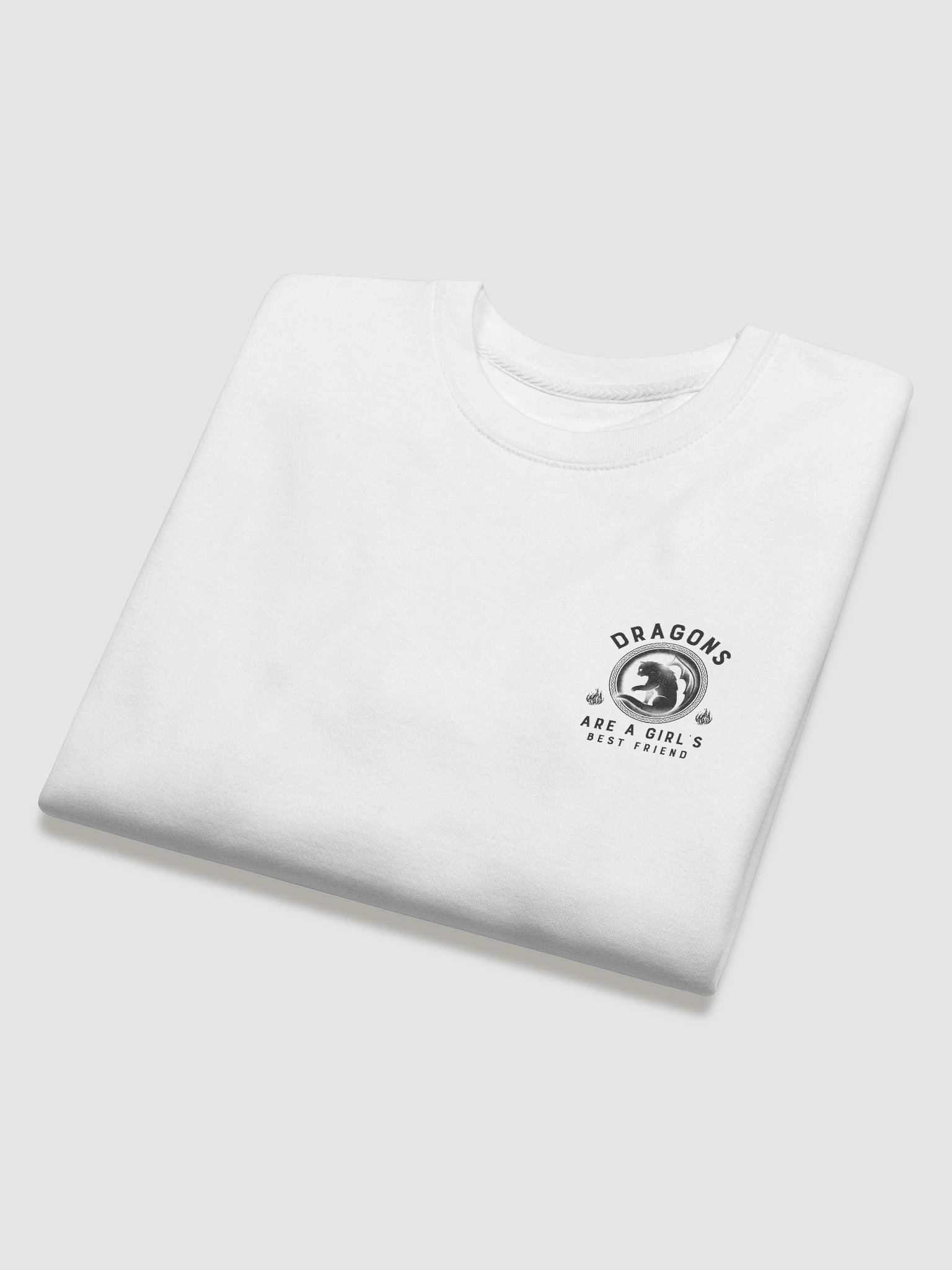 Dragons Are A Girl's Best Friend Dragon Cat Girl Woman Friendship Sweater product image (13)