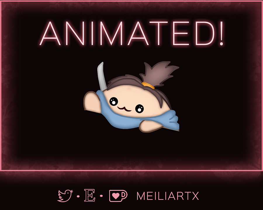 ANIMATED EMOTE Chibi Yasuo Bongo Tap product image (1)