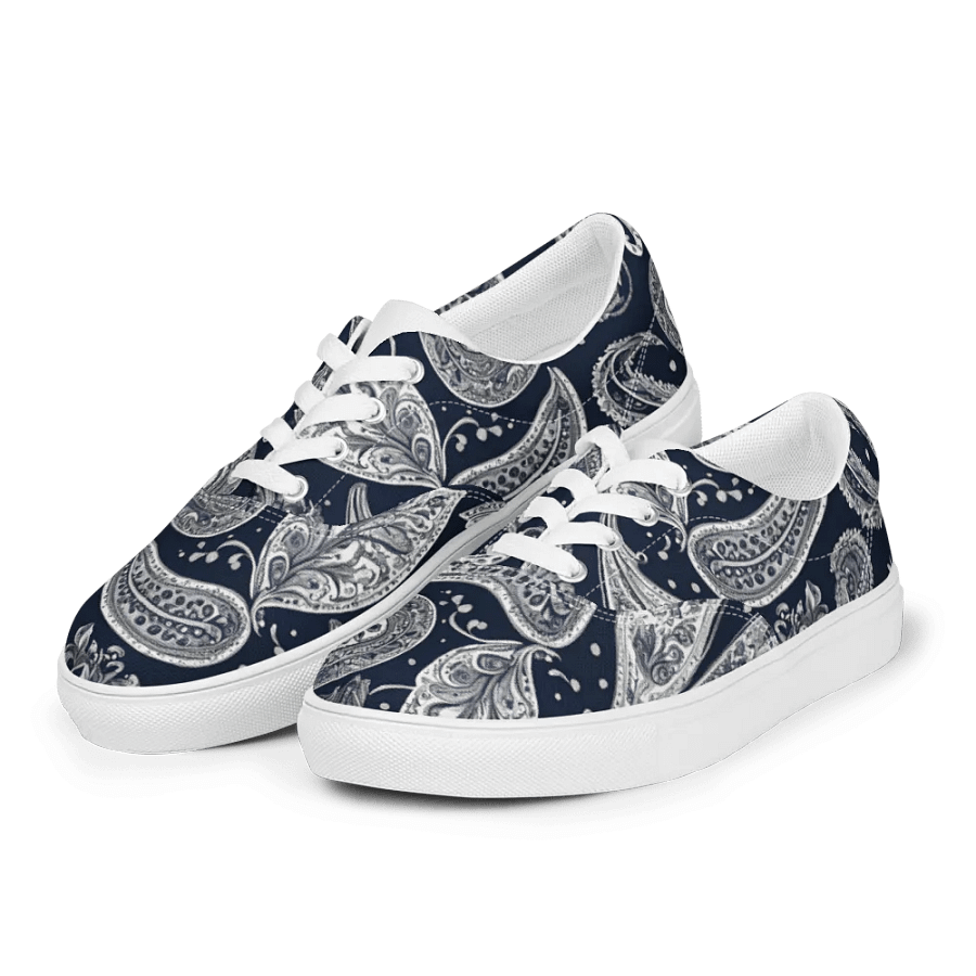 Paisley Dream Lace-Up Canvas Shoes product image (9)
