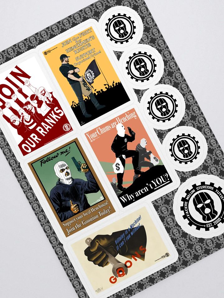 Goonion Propaganda Poster Sticker Sheet product image (1)