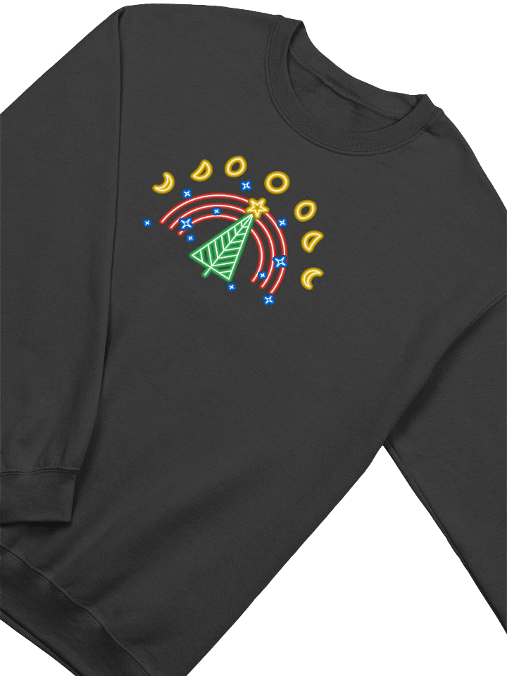 Neon Christmas Tree Moon Phases Sweatshirt 3540 product image (2)