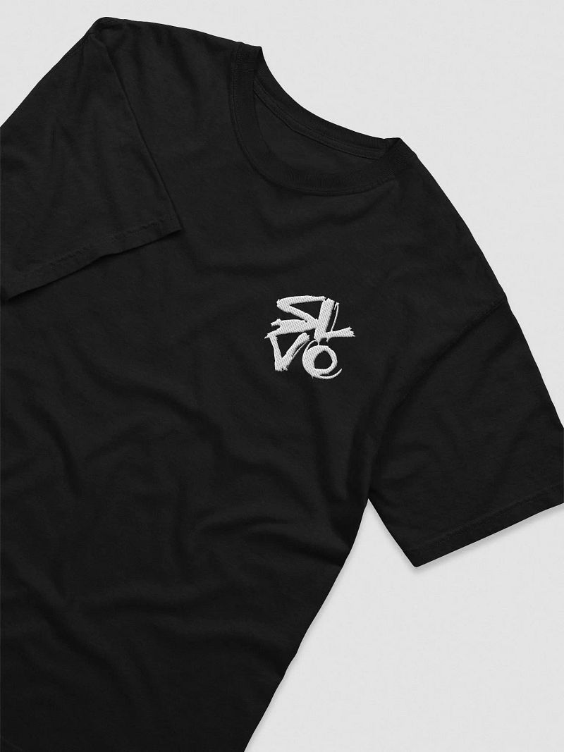 TShirt gestickt schwarz/weißes Logo