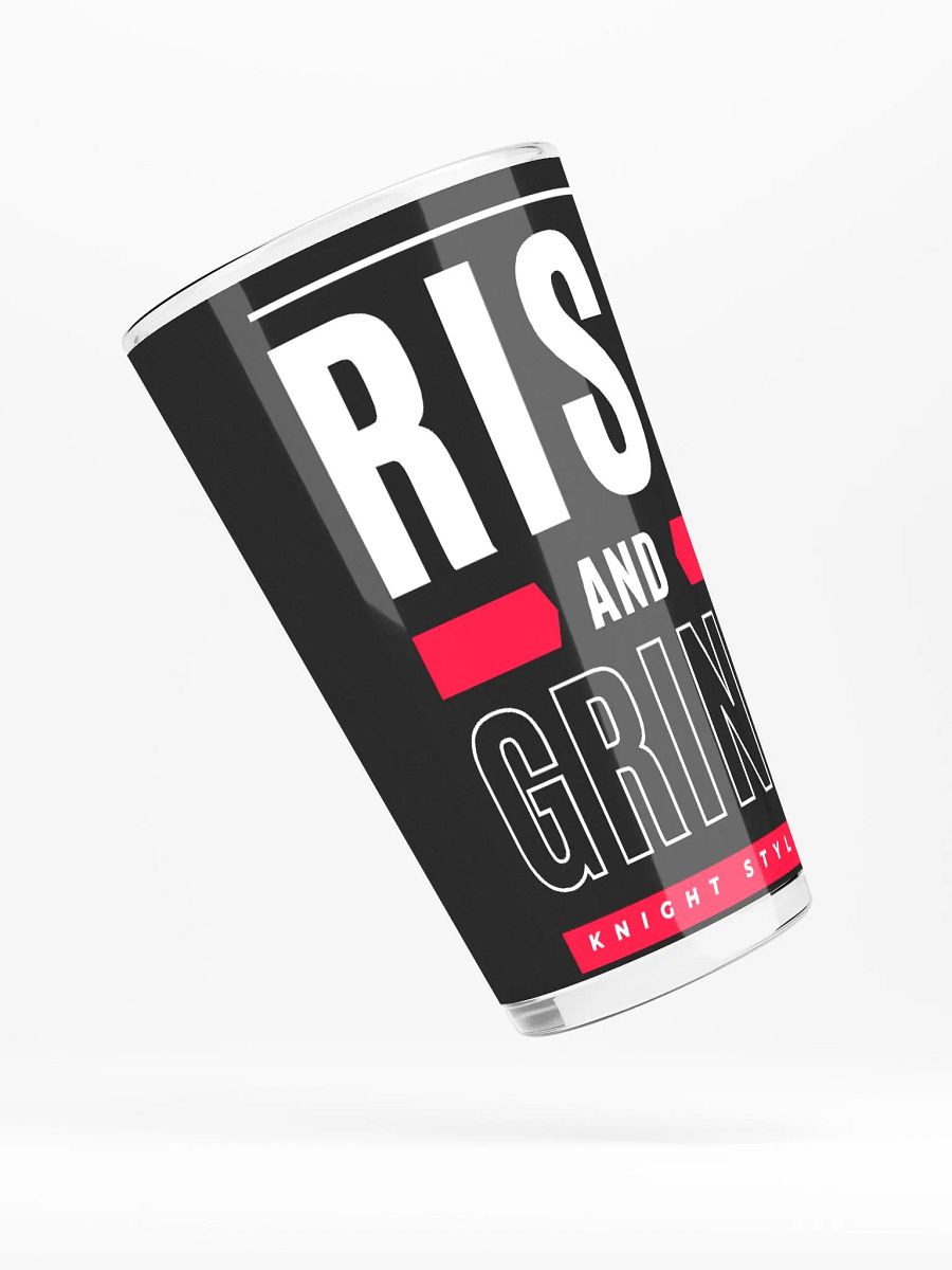 Rise and Grind Shaker Pint Glass product image (4)