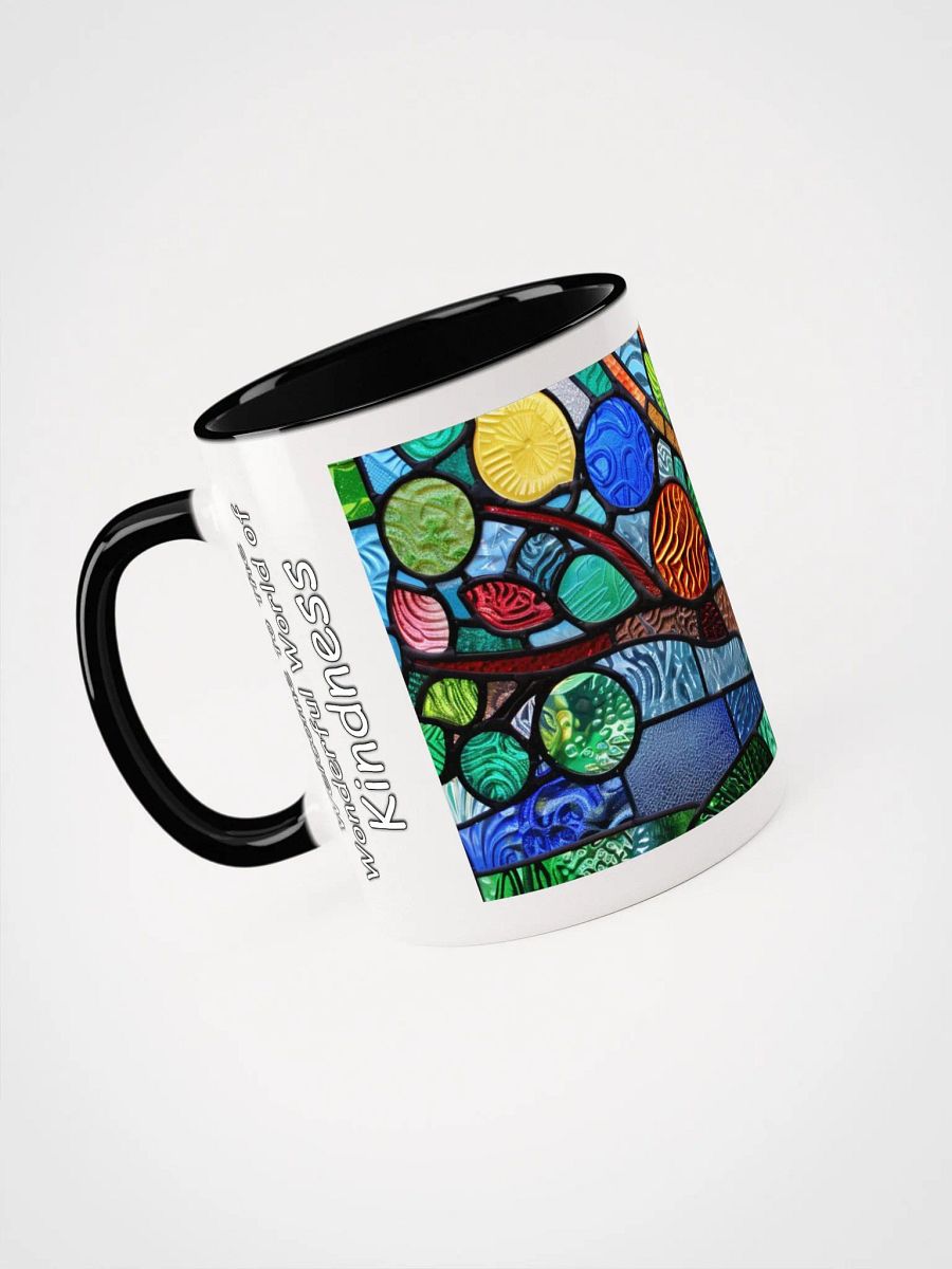 Kindness in Every Sip - Stained Glass Inspired Ceramic Mug product image (2)