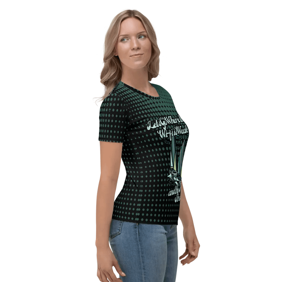 Lets Go where the Wifi is Weak and the Rum is Strong All Over Print T-shirt product image (4)