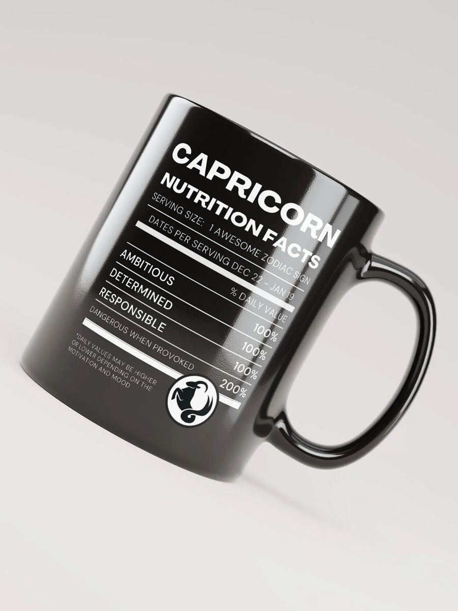 Capricorn Nutrition Facts Mug product image (3)