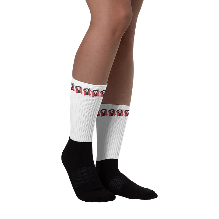 White Visceral Stripe Socks product image (2)