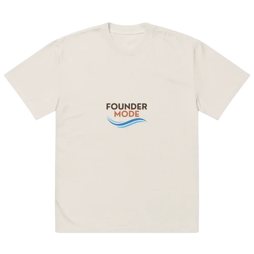 Founder Mode Oversized Faded T-Shirt product image (2)