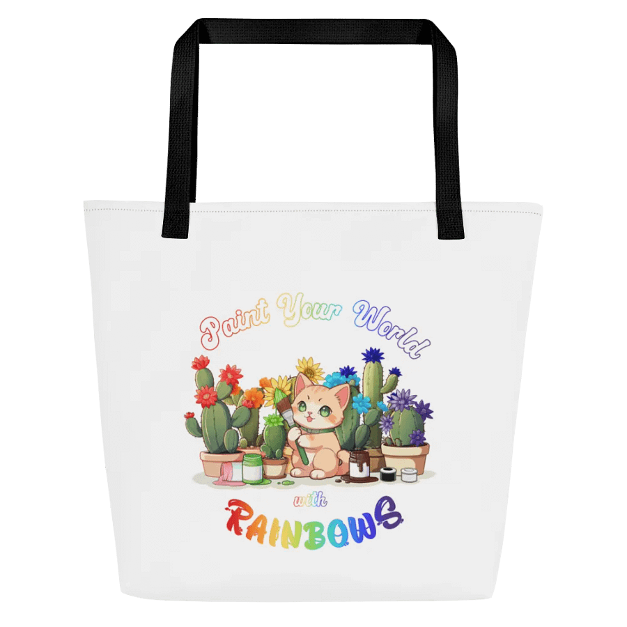 Rainbow Kitten Artist Tote Bag with Pocket product image (1)