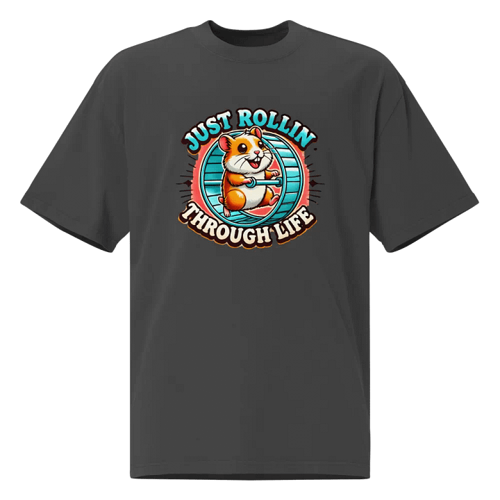 Happy Hamster on a Wheel Just Rollin' Through Life Classic T-Shirt product image (1)