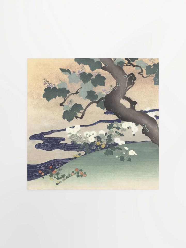 Tree and Chrysanthemums - Kogyo Tsukioka product image (1)
