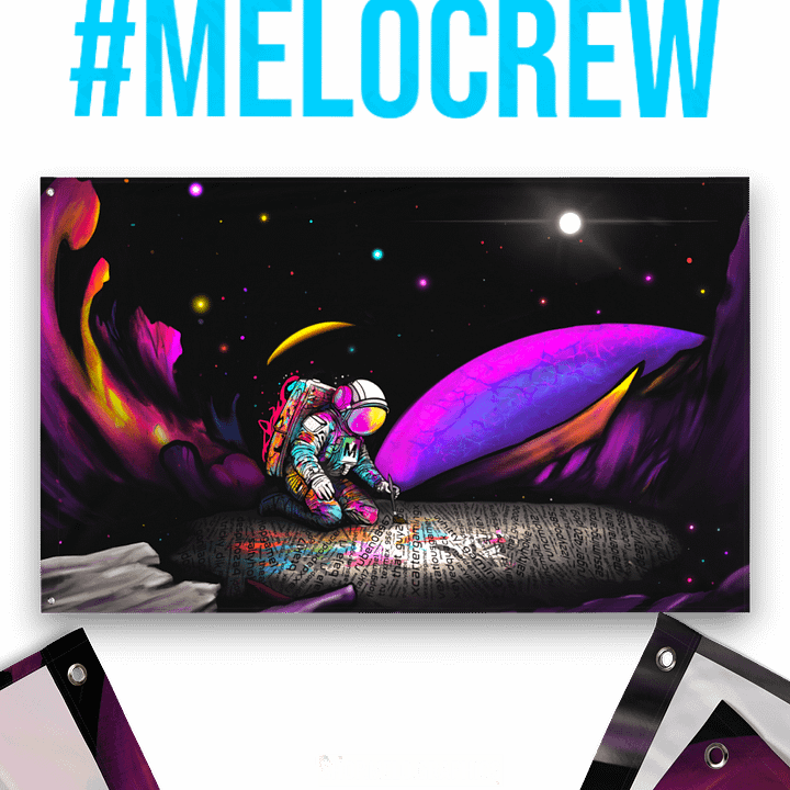 #MELOtober 2023 Personalized MELO CREW Founders - Flag | #MadeByMELO product image (1)