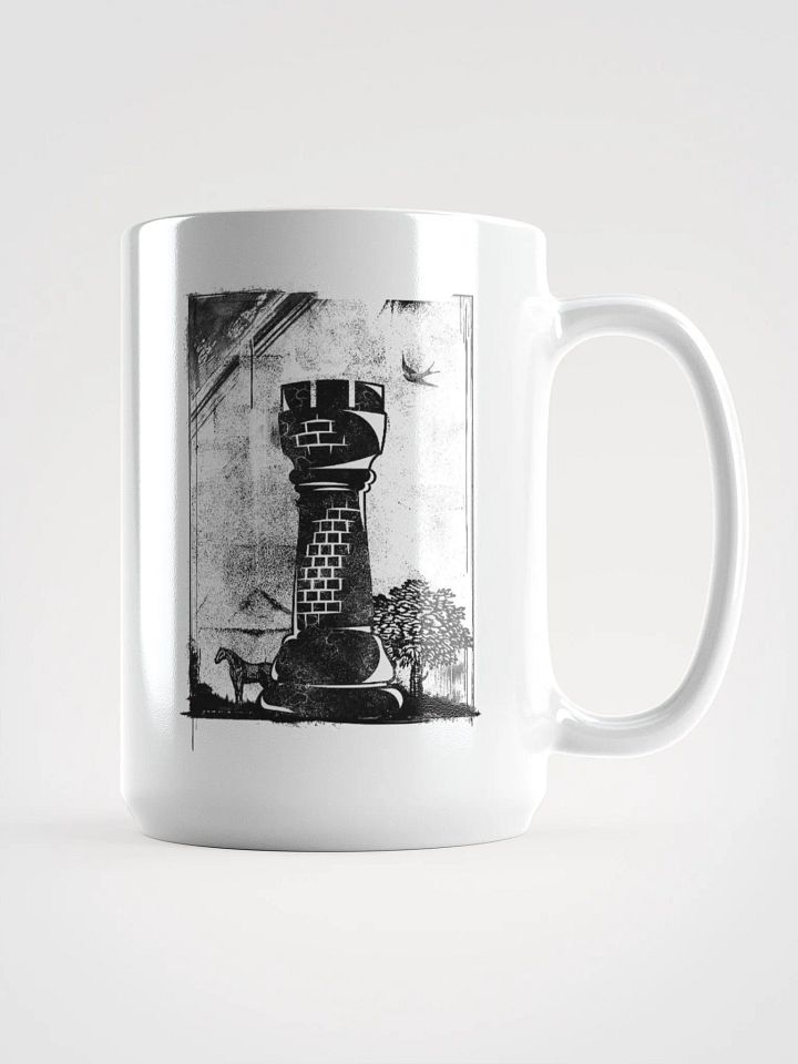 Grunge Chess: Medieval Rook 15 oz. mug product image (1)