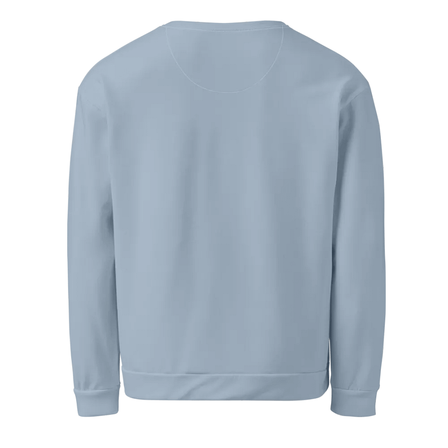 Plain Light Grayish Blue True Summer Unisex Recycled Polyester Heavyweight Premium Sweatshirt by Treasure Pie product image (3)