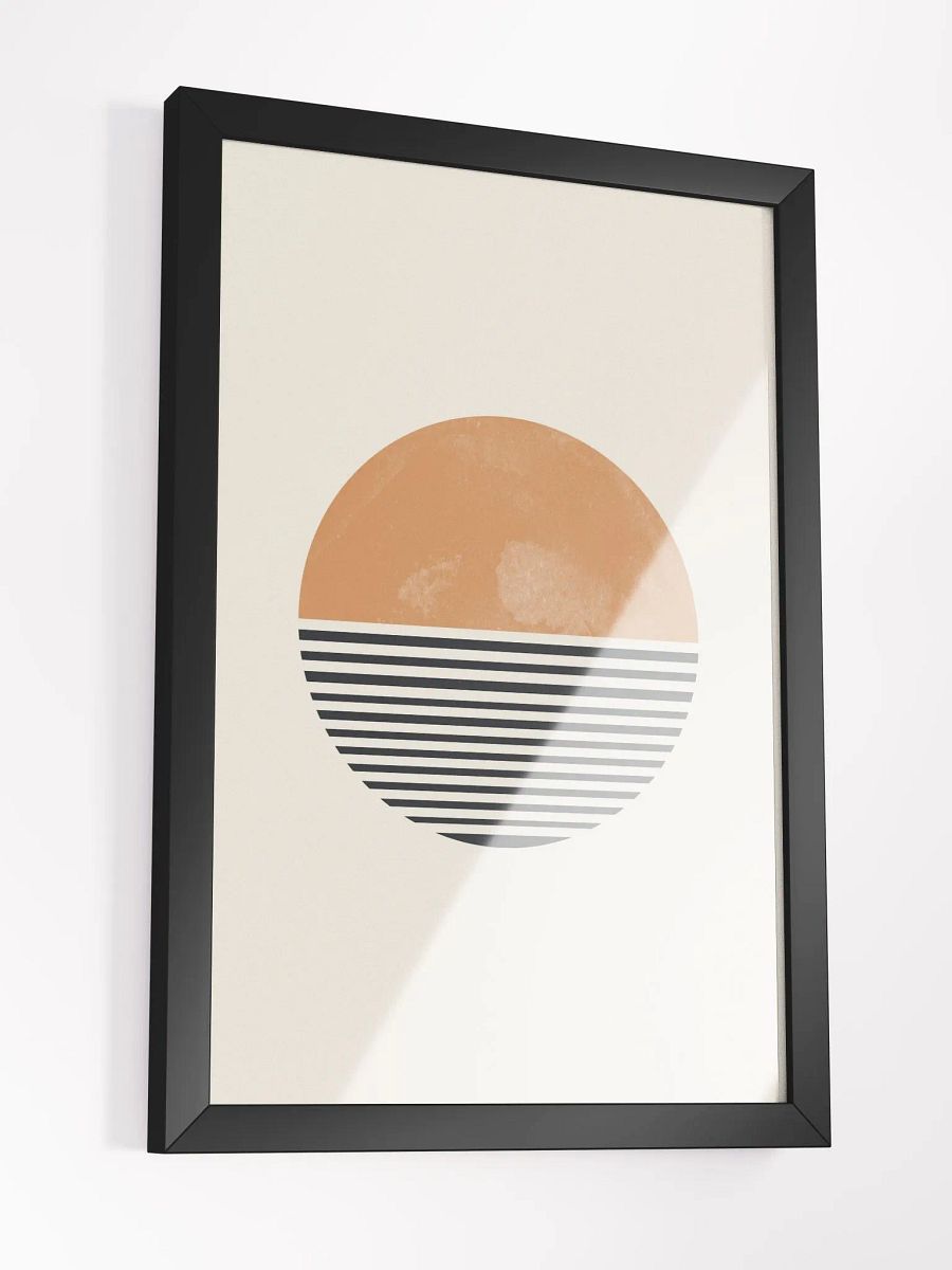 Sunset Stripes Framed Poster | Modern Wall Art to Brighten Your Space product image (5)