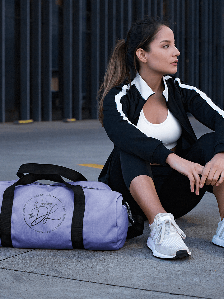Purple All-Over Print Duffle Bag – Working The Dream Life | Premium Travel & Work Lifestyle Statement product image (2)