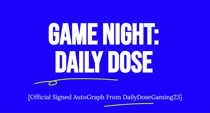 Daily Dose Signed Autograph. product image (1)