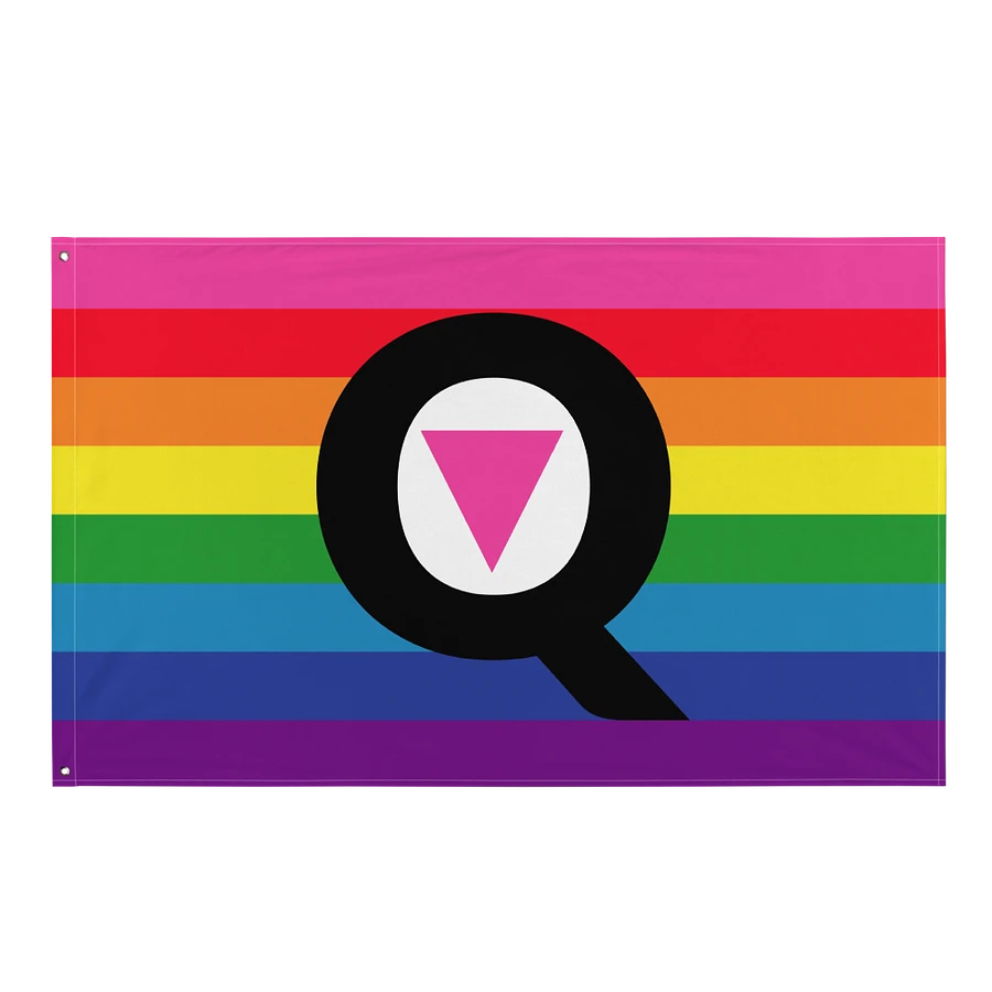 Q (Is For Queer) Rainbow Flag product image (1)