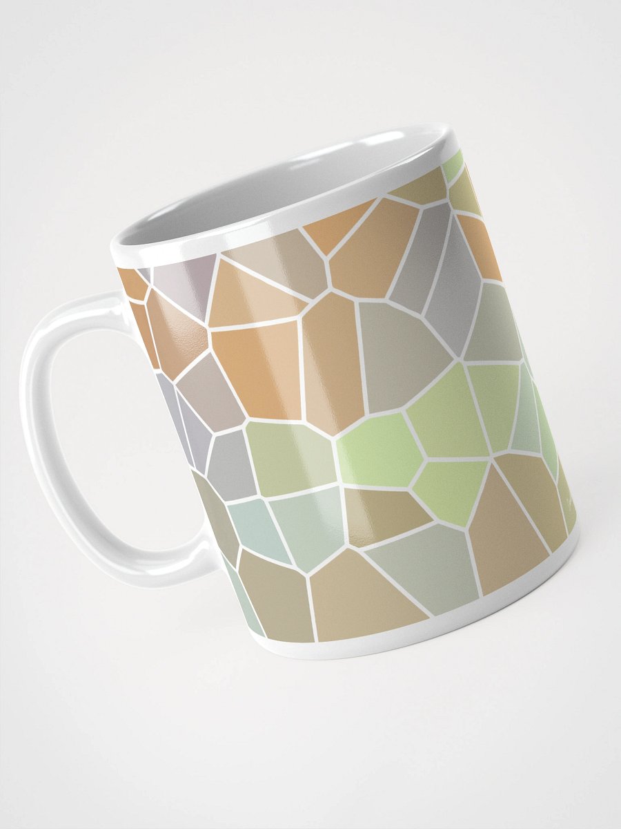 Mug Blanc Mozaïque Nube - Design Géométrique Rétro Chic - Cadeau Déco product image (3)