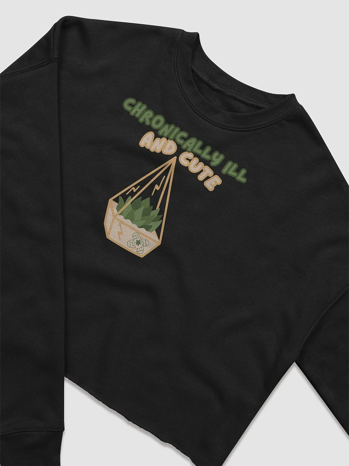 Spring Chronically Ill & Cute Cropped Sweatshirt product image (1)