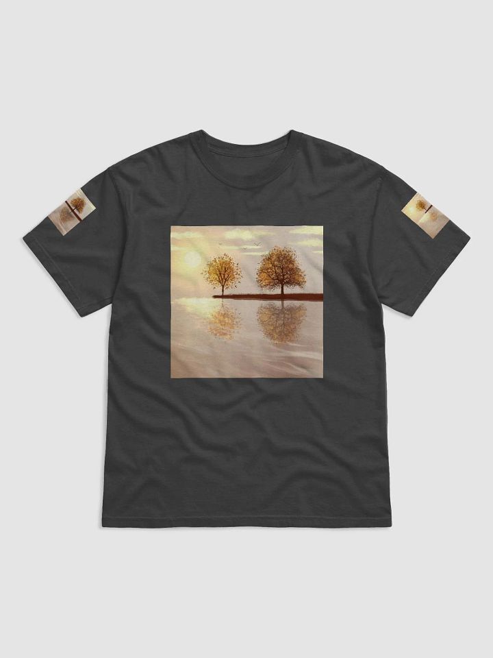 Men’s T-Shirt - Tree Diagram - Screen Printed Nature Themed Men’s/Unisex T-Shirt | Heather Gray product image (1)