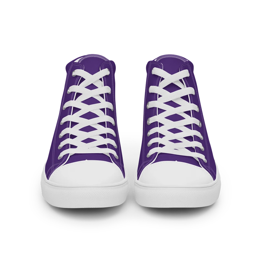 Dark Purple and White Flower Sneakers product image (41)