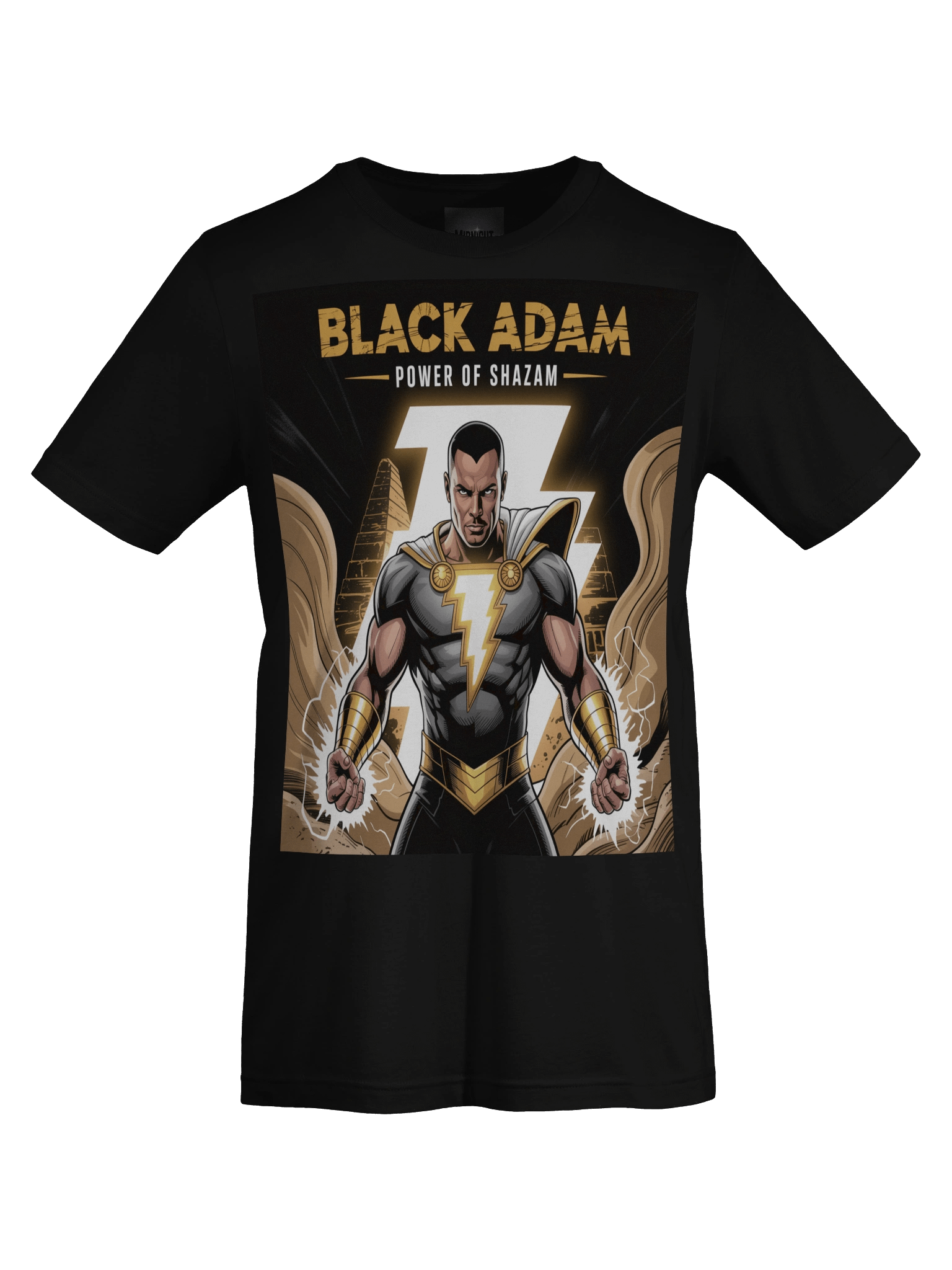 Black Adam Shazam Surge Supersoft T-Shirt – Kahndaq Shadow Thunder product image (1)
