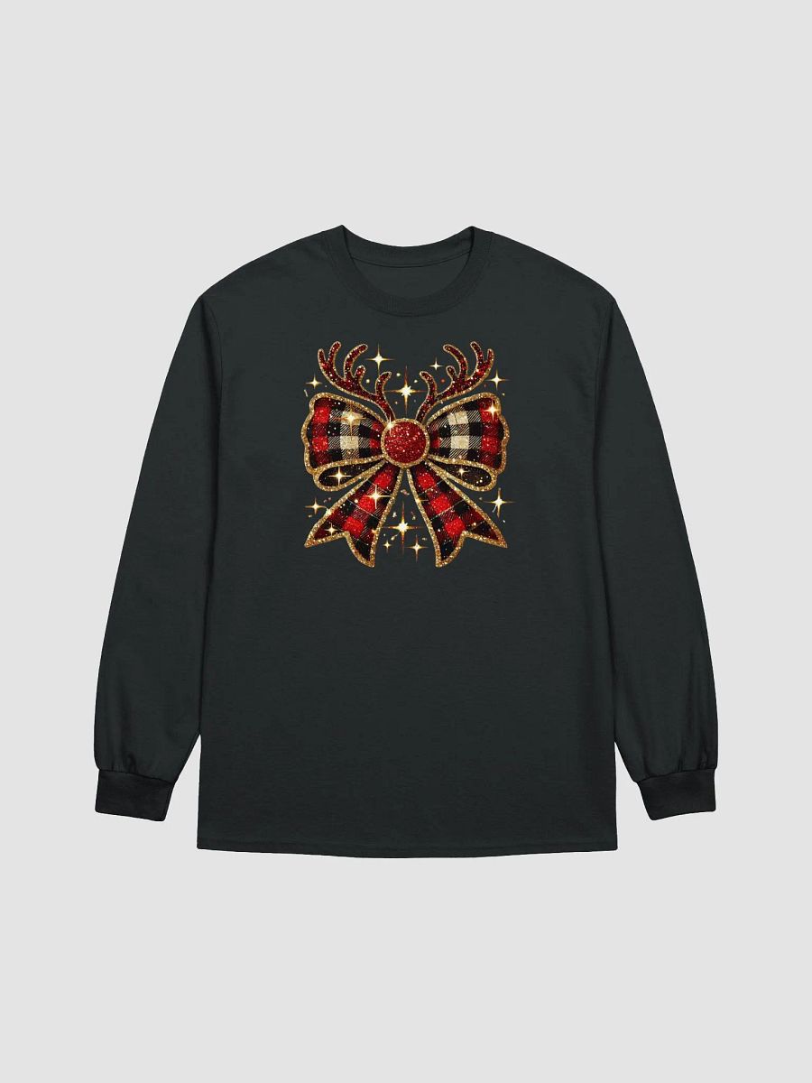 Festive Plaid Antler Bow Decoration product image (4)