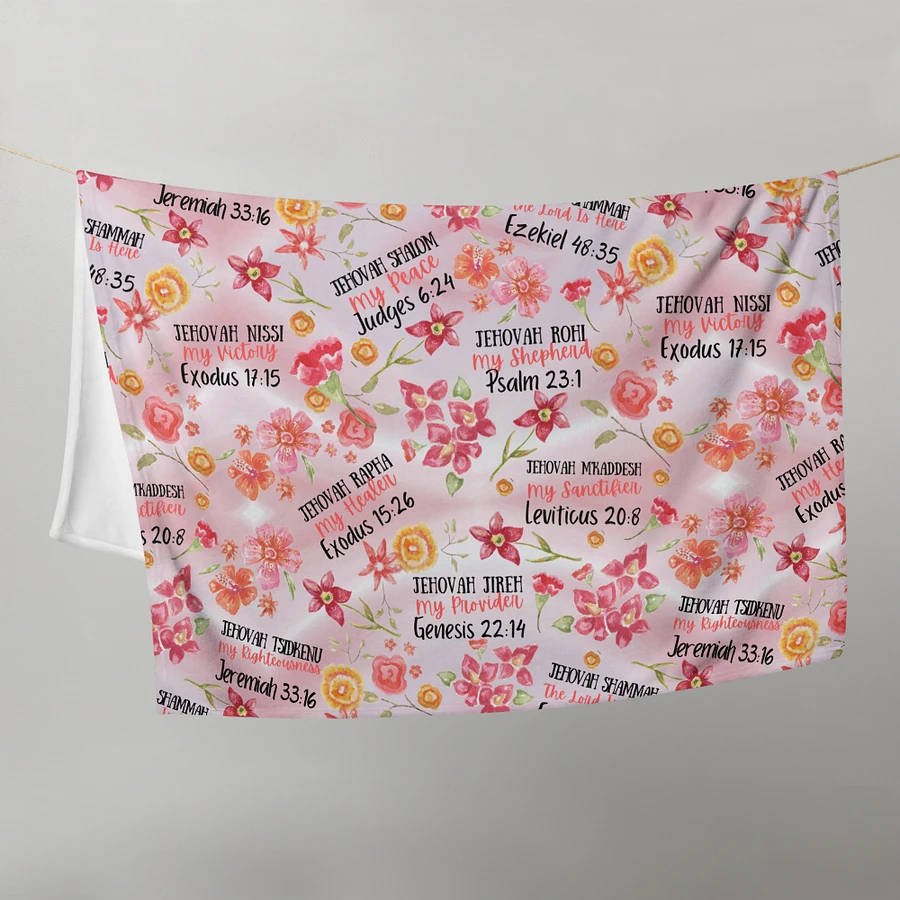 Pink Floral Names Of God Blanket product image (11)