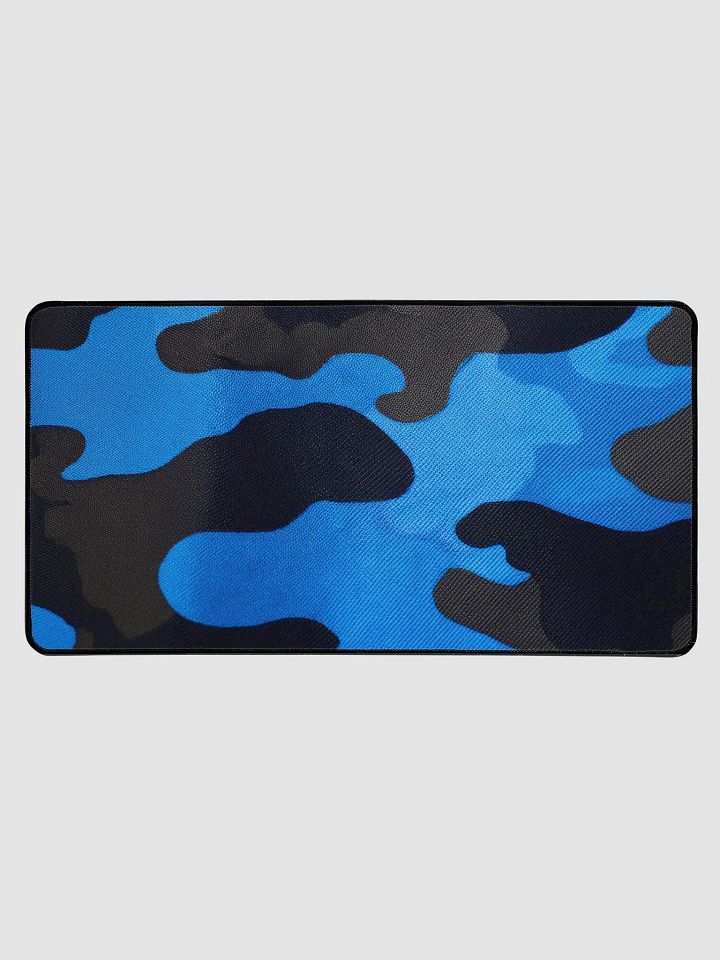 Desk Mat 15.5" x 31.5" dark blue camo product image (1)
